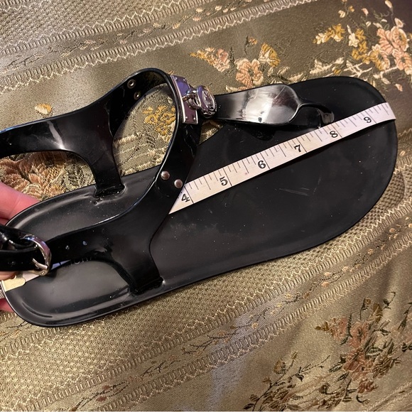 Michael Michael Hamilton jelly black lock detail sandals - Picture 7 of 7